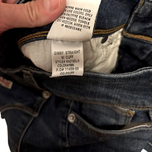 HUDSON JEANS Ginny Straight w/ Cuff Point Break Color Size 28/ US 6 - Picture 8 of 12